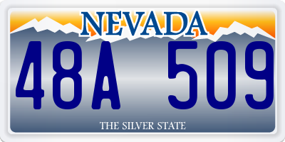 NV license plate 48A509