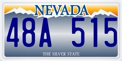 NV license plate 48A515