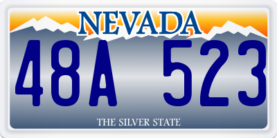 NV license plate 48A523