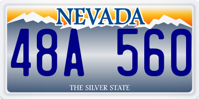 NV license plate 48A560