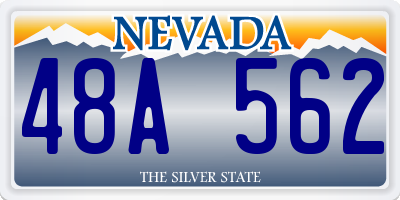 NV license plate 48A562