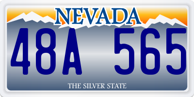 NV license plate 48A565