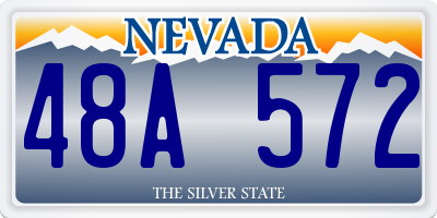 NV license plate 48A572