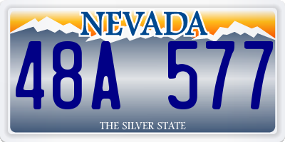 NV license plate 48A577