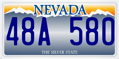 NV license plate 48A580