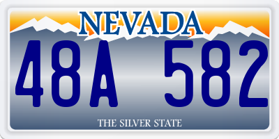 NV license plate 48A582