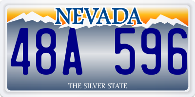 NV license plate 48A596