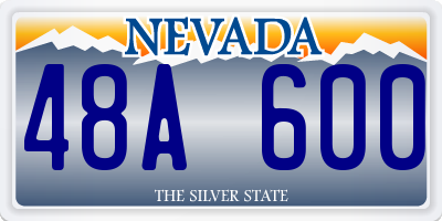 NV license plate 48A600