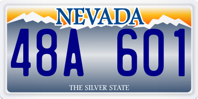 NV license plate 48A601