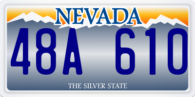 NV license plate 48A610