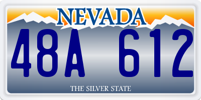 NV license plate 48A612