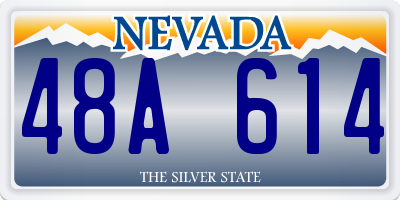 NV license plate 48A614