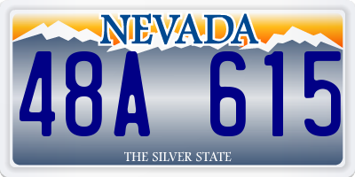 NV license plate 48A615