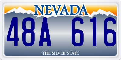 NV license plate 48A616