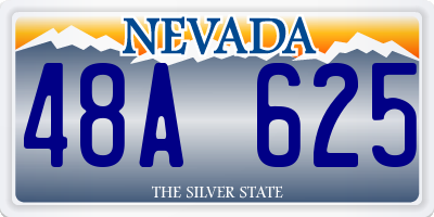 NV license plate 48A625