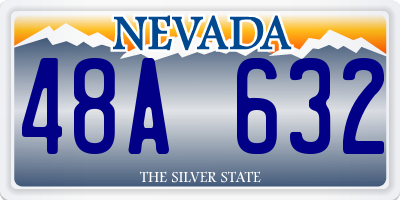 NV license plate 48A632