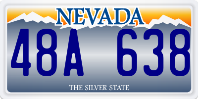 NV license plate 48A638
