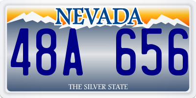 NV license plate 48A656