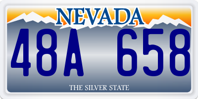 NV license plate 48A658