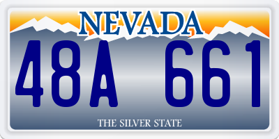 NV license plate 48A661