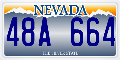 NV license plate 48A664
