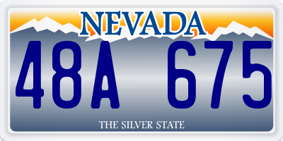 NV license plate 48A675