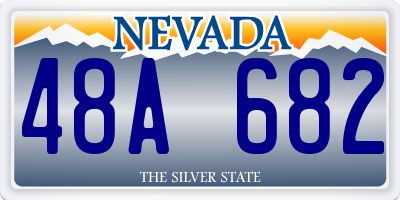 NV license plate 48A682