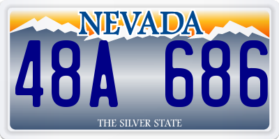 NV license plate 48A686