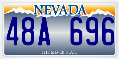 NV license plate 48A696