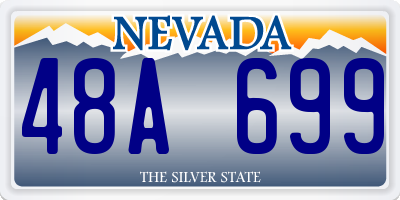 NV license plate 48A699