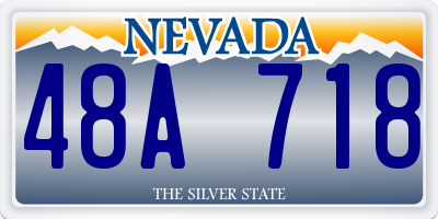 NV license plate 48A718