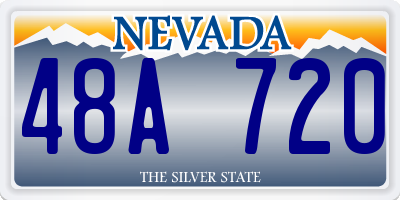 NV license plate 48A720