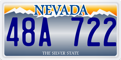 NV license plate 48A722