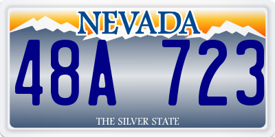 NV license plate 48A723