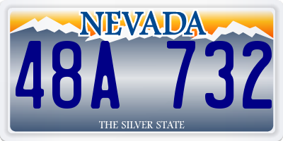 NV license plate 48A732