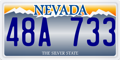 NV license plate 48A733