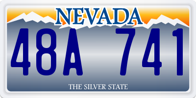 NV license plate 48A741