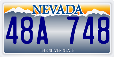 NV license plate 48A748