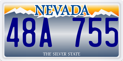 NV license plate 48A755