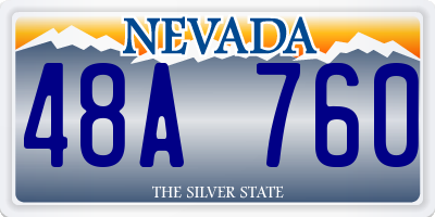 NV license plate 48A760