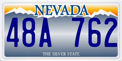 NV license plate 48A762