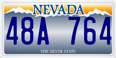 NV license plate 48A764