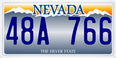 NV license plate 48A766