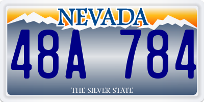 NV license plate 48A784