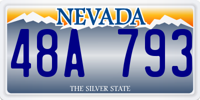 NV license plate 48A793