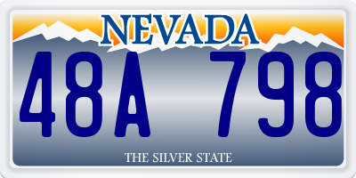 NV license plate 48A798