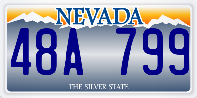 NV license plate 48A799