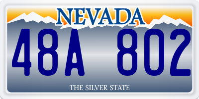 NV license plate 48A802