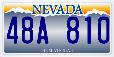 NV license plate 48A810