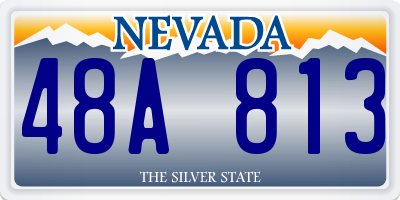 NV license plate 48A813